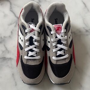 Saucony Shadow 6000 Sneakers - Red, Black, and Gray